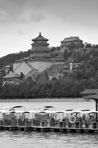 Summer Palace Historical Architecture Boat Beijing — Stock Photo, Image