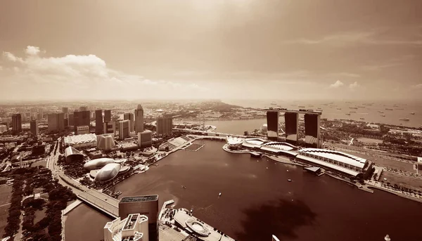 Singapore Skyline Met Stedelijke Gebouwen — Stockfoto