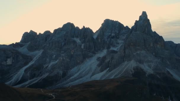 Pittoreska Landskap Alpin Dal Dolomiter Italien — Stockvideo