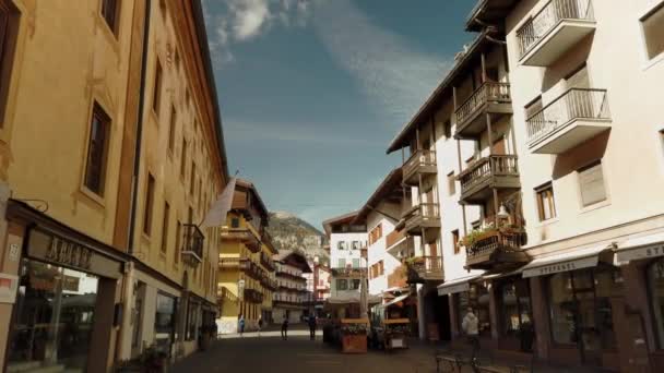 Architecture Antique Cortina Alpes Sud Dolomitique Dans Région Vénétie Nord — Video