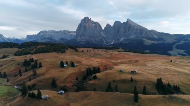 Malowniczy Alpejski Krajobraz Dolomity Włochy — Wideo stockowe