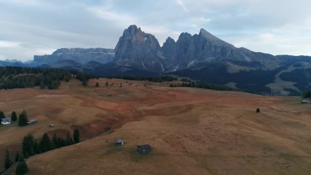 Pittoreska Alpina Landskap Dolomiter Italien — Stockvideo