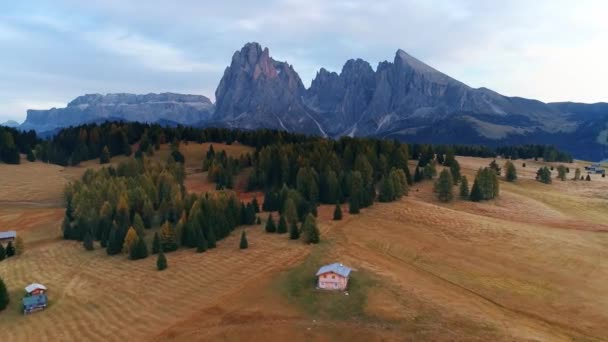 Pittoresco Paesaggio Alpino Dolomiti Italia — Video Stock