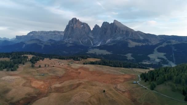 Pitoresca Paisagem Alpina Dolomites Itália — Vídeo de Stock