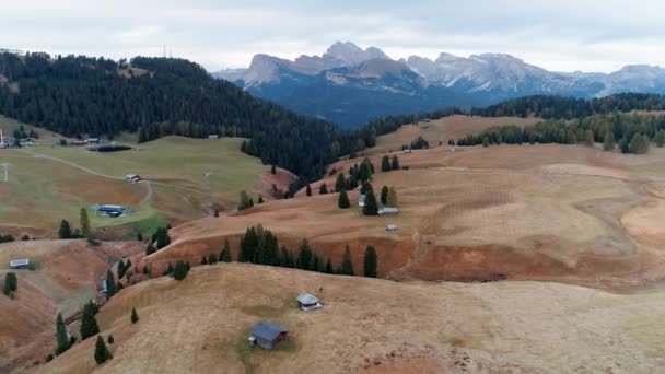 Мальовничий Альпійський Краєвид Доломіти Італія — стокове відео