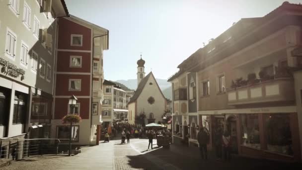 Παλαιά Αρχιτεκτονική Του Bellamonte Ιταλία — Αρχείο Βίντεο