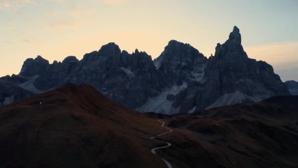Pitoresca Paisagem Vale Alpino Dolomites Itália — Vídeo de Stock