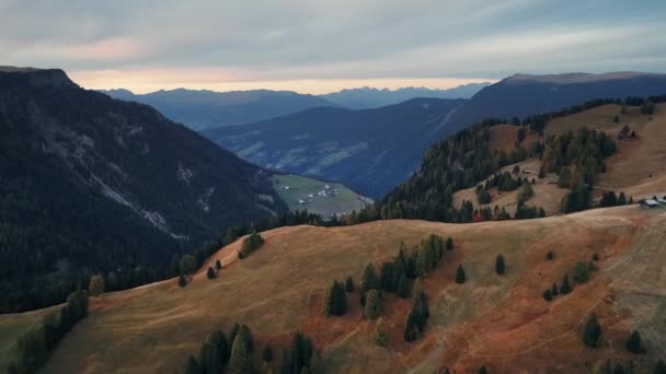 Malebná Alpská Krajina Dolomity Itálie — Stock video