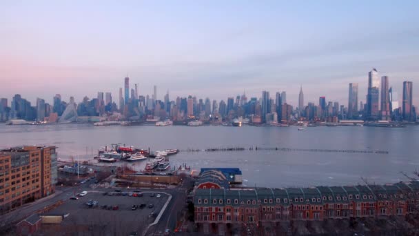 Ciudad Nueva York Horizonte Del Centro Video — Vídeo de stock