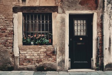 Vintage kapı ve pencere