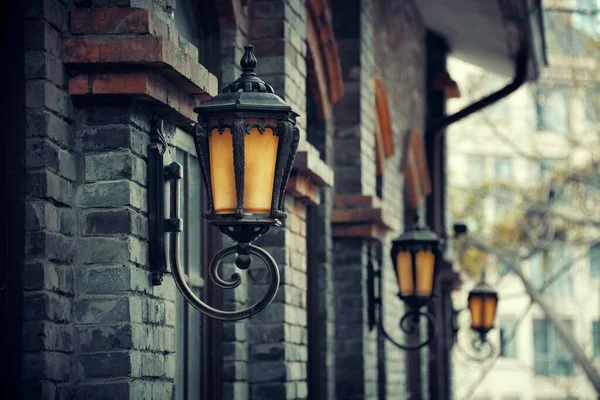 Старая уличная лампа Сяхао — стоковое фото