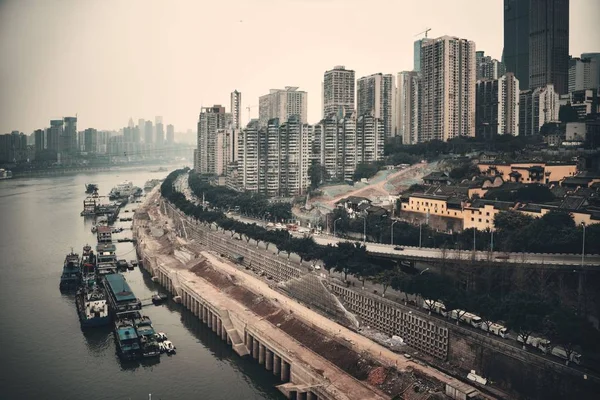 Chongqing kentsel binalar hava — Stok fotoğraf