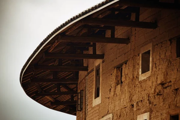 Фуцзянь Tulou будівлі — стокове фото