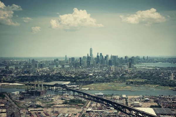 New York City aerial view — Stock Photo, Image