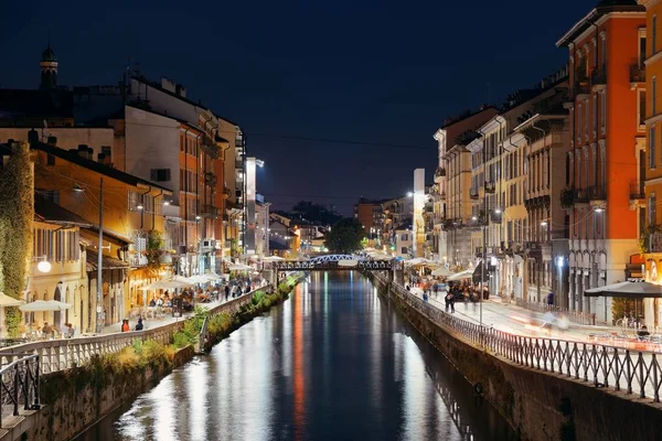 Naviglio Grande csatorna — Stock Fotó