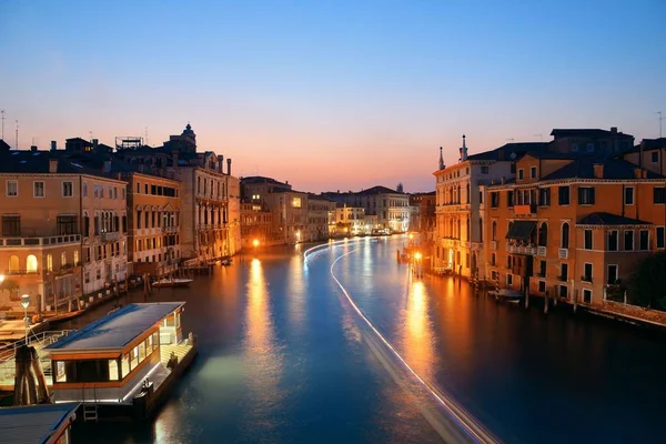 Kanalnacht in Venedig — Stockfoto