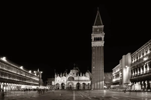Piazza San Marco νύχτα — Φωτογραφία Αρχείου
