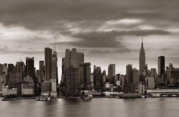 Manhattan midtown skyscrapers and New York City skyline