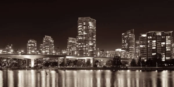 Vancouver City Night — Stockfoto