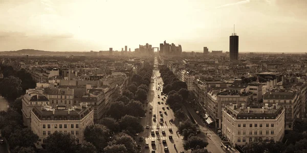 Blick auf die Dachterrasse von Paris — Stockfoto