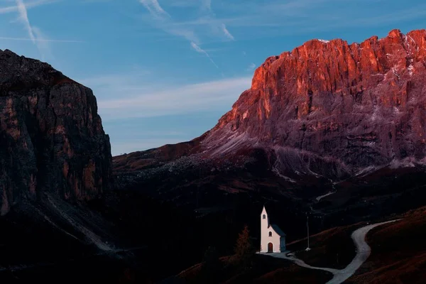 Lever de soleil Dolomites — Photo