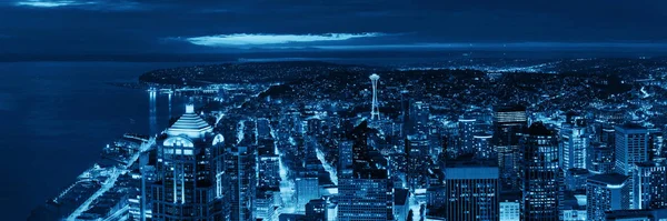 Seattle çatı panorama — Stok fotoğraf