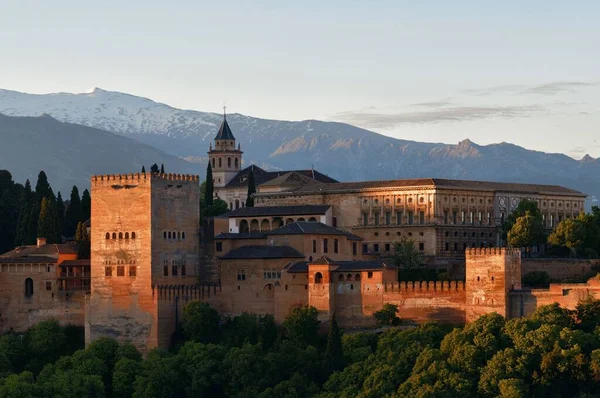 Granada Alhambra panoramic view — Stok fotoğraf