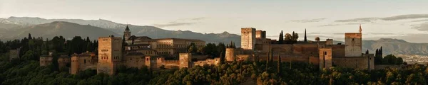Granada Alhambra panoramic view — Stok fotoğraf