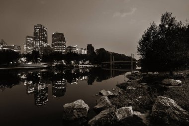 Gece Calgary Prensi Adası, Kanada.