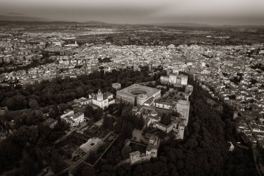 Granada Alhambra aerial view