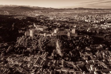 Granada Alhambra aerial view