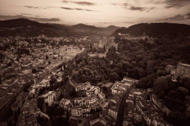 Granada Alhambra aerial view