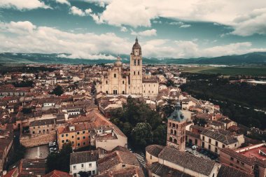 Segovia Katedrali hava görüntüsü 