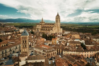 Segovia Katedrali hava görüntüsü 
