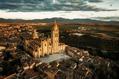 Segovia Katedrali hava görüntüsü 