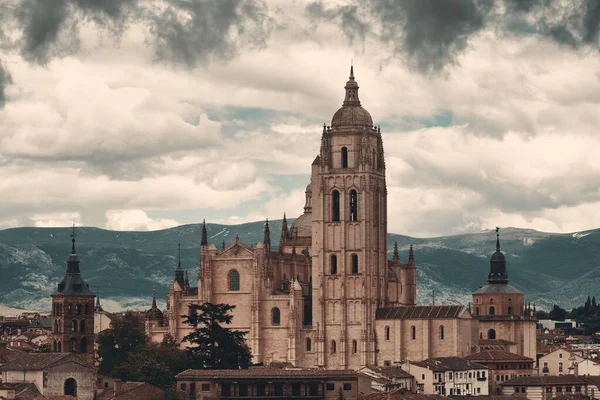 Widok z lotu ptaka Segovia Cathedral — Zdjęcie stockowe