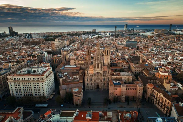 Gothic Quarter Aerial View — Stock Photo, Image