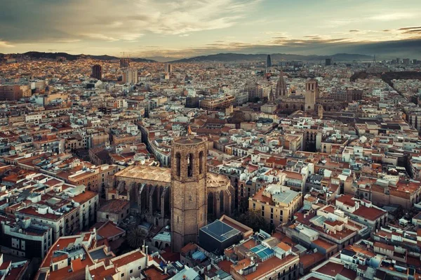 Vista aérea del Barrio Gótico — Foto de Stock