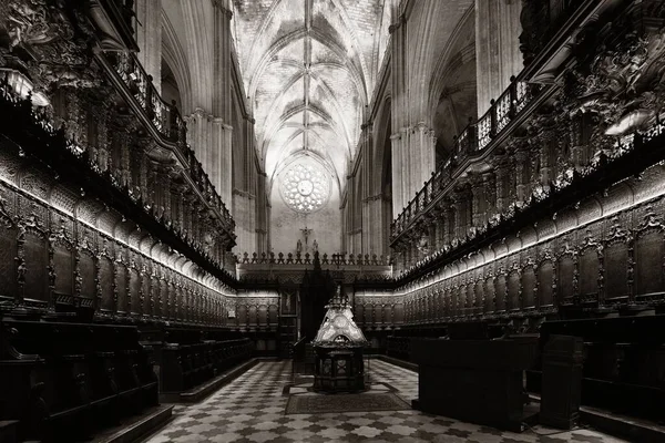 Catedral de Sevilla vista interior — Foto de Stock