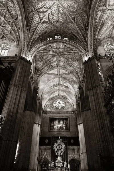 Catedral de Sevilla vista interior — Foto de Stock