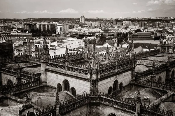 Cattedrale di Siviglia vista sul tetto — Foto Stock