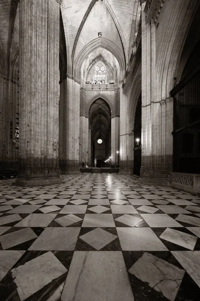 Cattedrale di Siviglia vista interna — Foto Stock