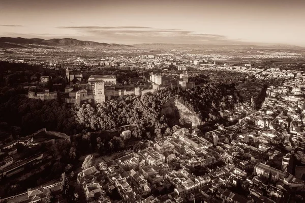 Granada Alhambra aerial view