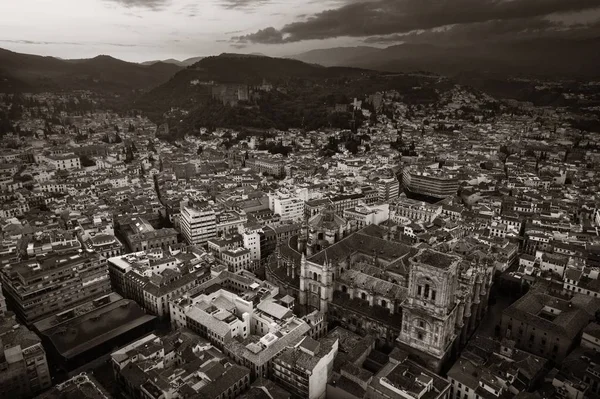 Granada Cathedral aerial view — Stok fotoğraf