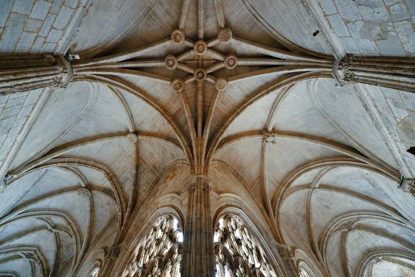 Segovia katedrális belső mennyezet — Stock Fotó