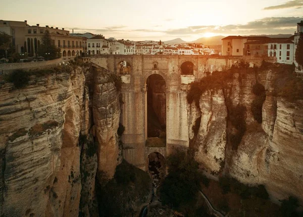 New Bridge aerial view in Ronda — Stock Photo, Image