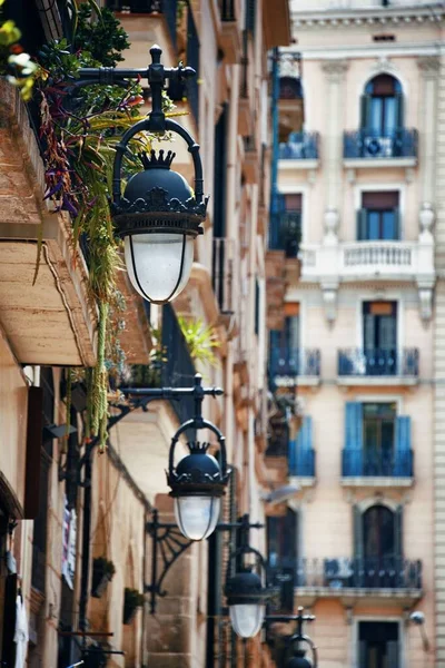 Mening van de straat van Barcelona — Stockfoto