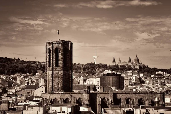 Barcellona vista dal tetto — Foto Stock
