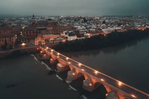 Vista aérea de Córdoba à noite — Fotografia de Stock