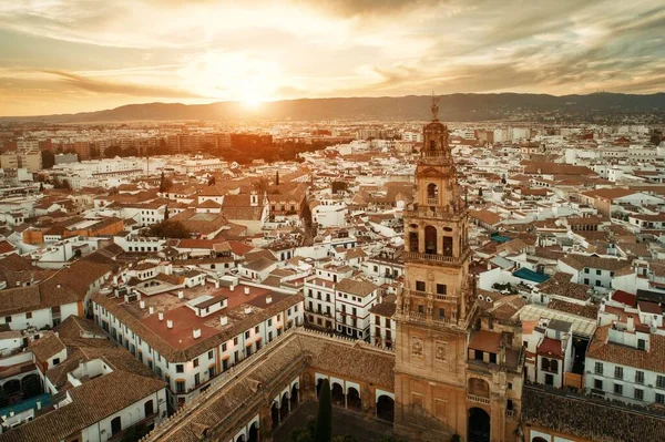 Cordoba bell tower sunset — 스톡 사진
